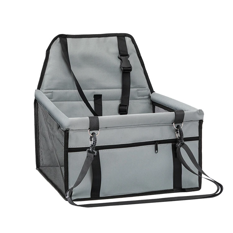 Wholesale Oxford Waterproof Folding Car Seat with Safe Belt Travel Dog Cat Booster Seat Outdoor