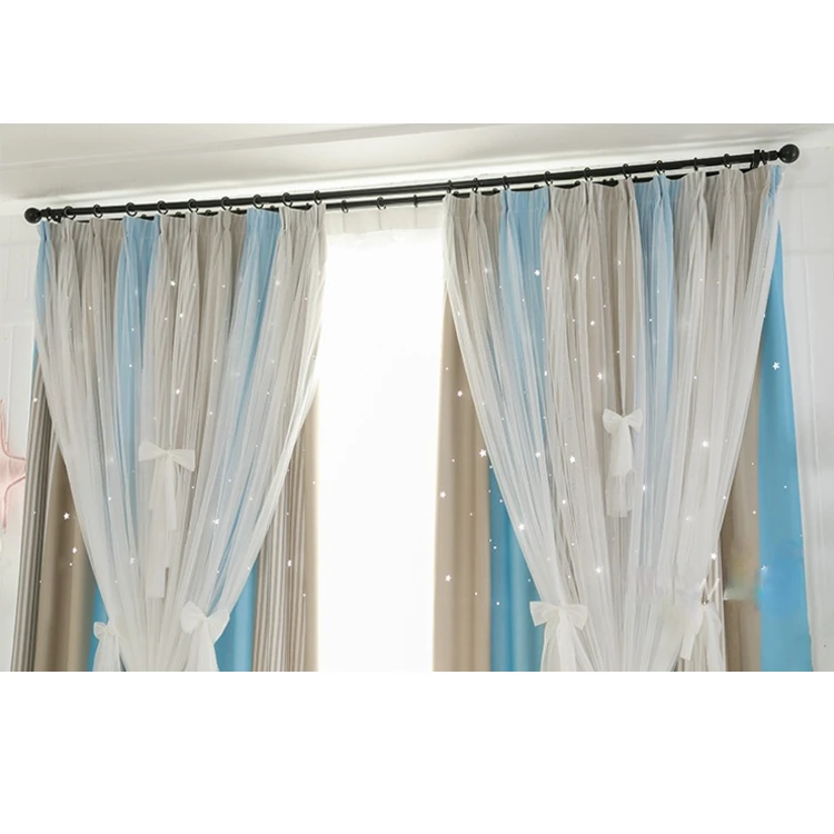 OA star cortinas занавески готовые для гостиной роскошные черные