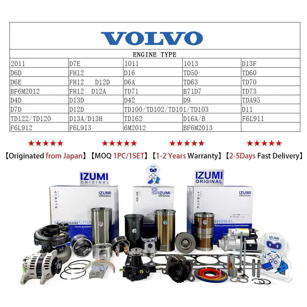 Подшипник дизуми подшипник D9 D7E D7D D6E D6D D6A D4D детали двигателя для VOLVO