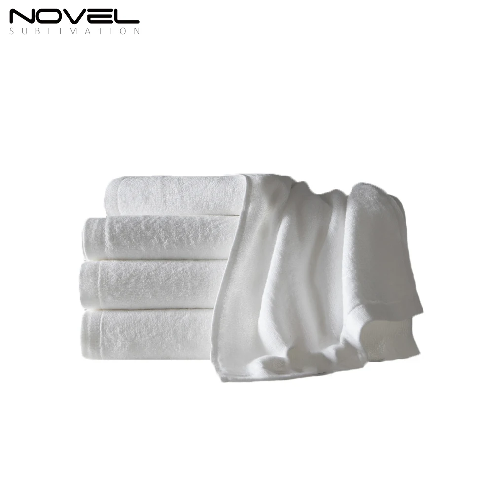 Fashion Personalized Blanks Custom Sublimation Beach Towel Various Size White Microfiber Cotton Bath Towels