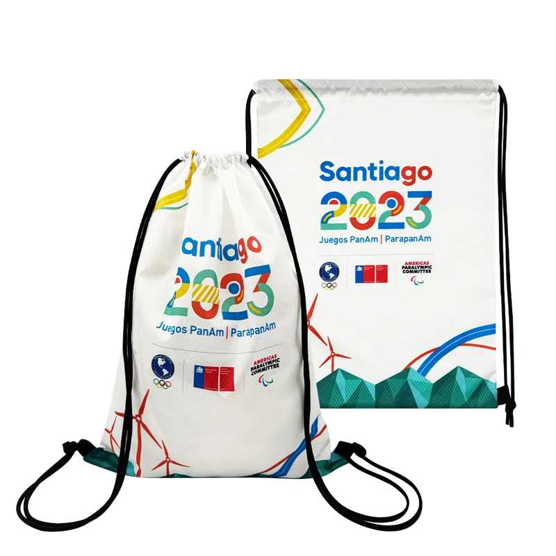 Customize Logo Size Color Wholesale Folding Waterproof Sports Bag Nylon Drawstring Bag Drawstring Backpack