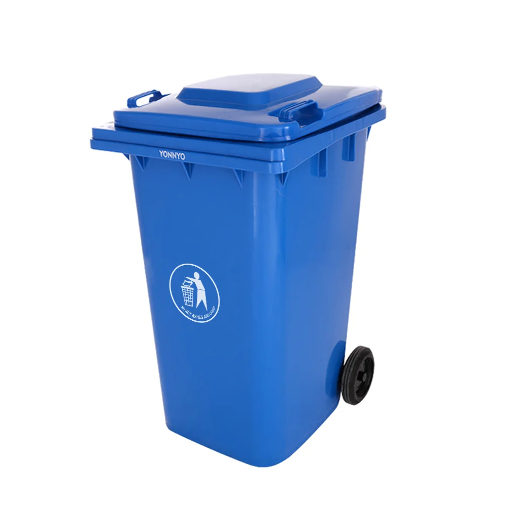 240 liter HDPE Outdoor portable Trash Bin Can Recycling Waste Bin Plastic Dustbin for Parks