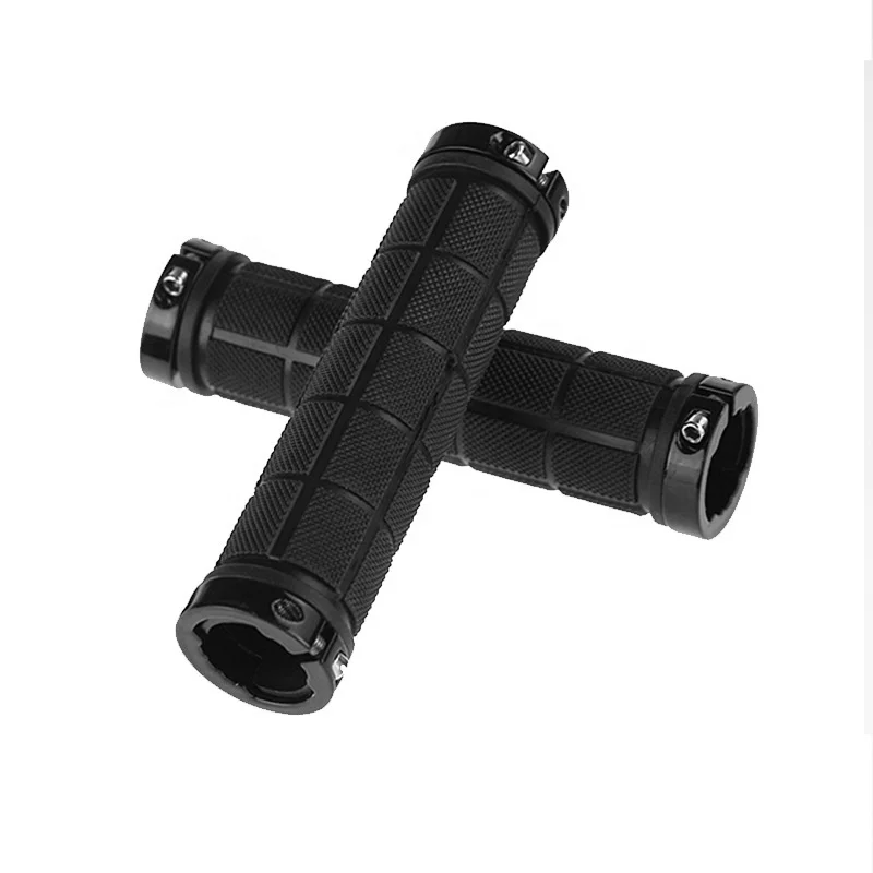 Bicycle Handlebar Grips Rubber Anti-slip Bike Handlebar Grips  MTB Bike Handlebar Grip Lock On Bike Handle End Cover