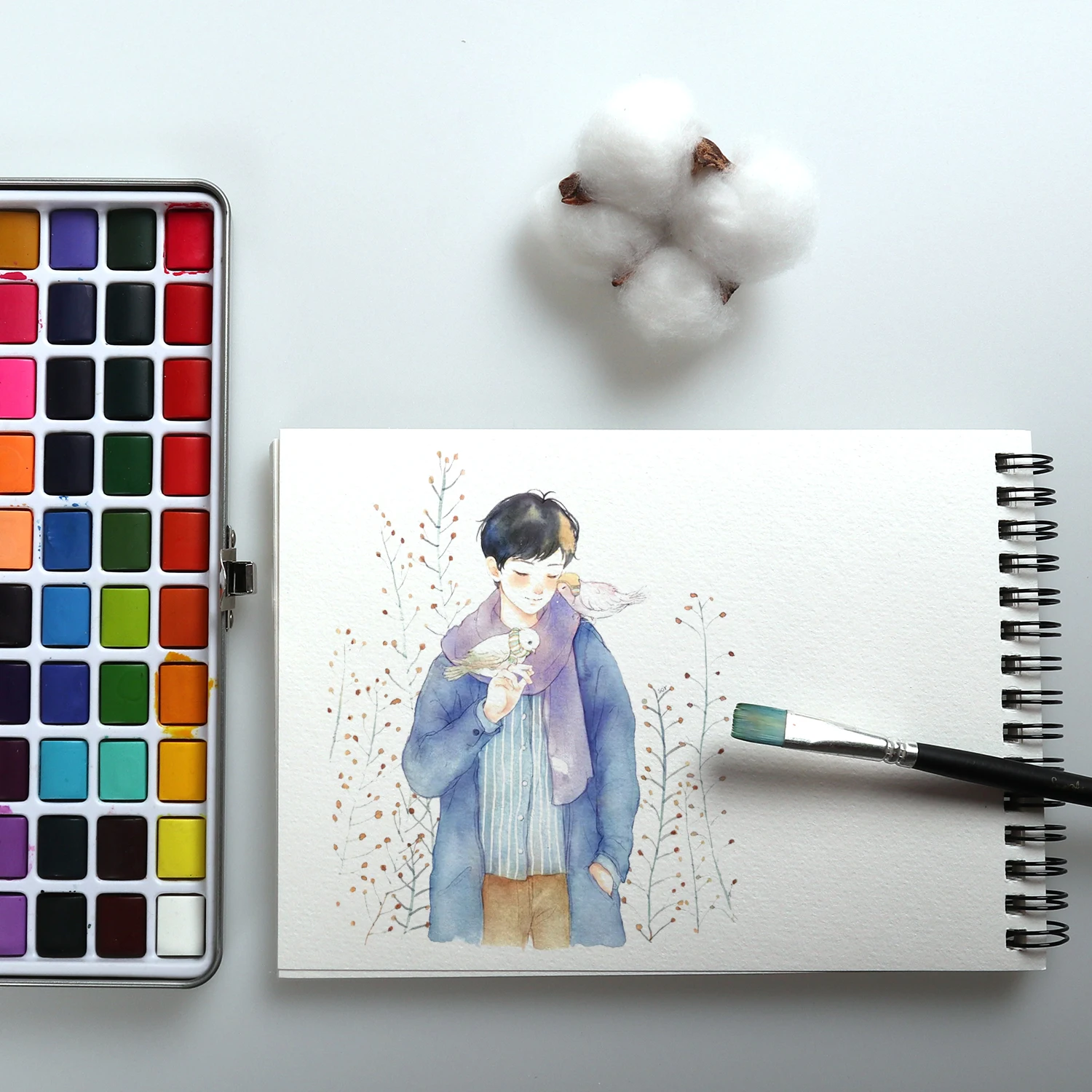 POTENTATE 16K Fine Grained wood pulp watercolor paper pad 300gsm Paper/16 Sheets papel acuarela