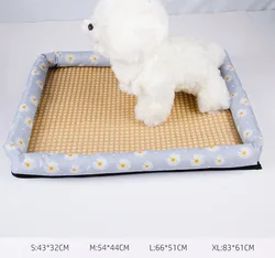 Multi Size Pet Cooling Mat Summer Dog Pad Travel Blanket Sleeping Bed Breathable Ice Silk Pet Cooling Mat