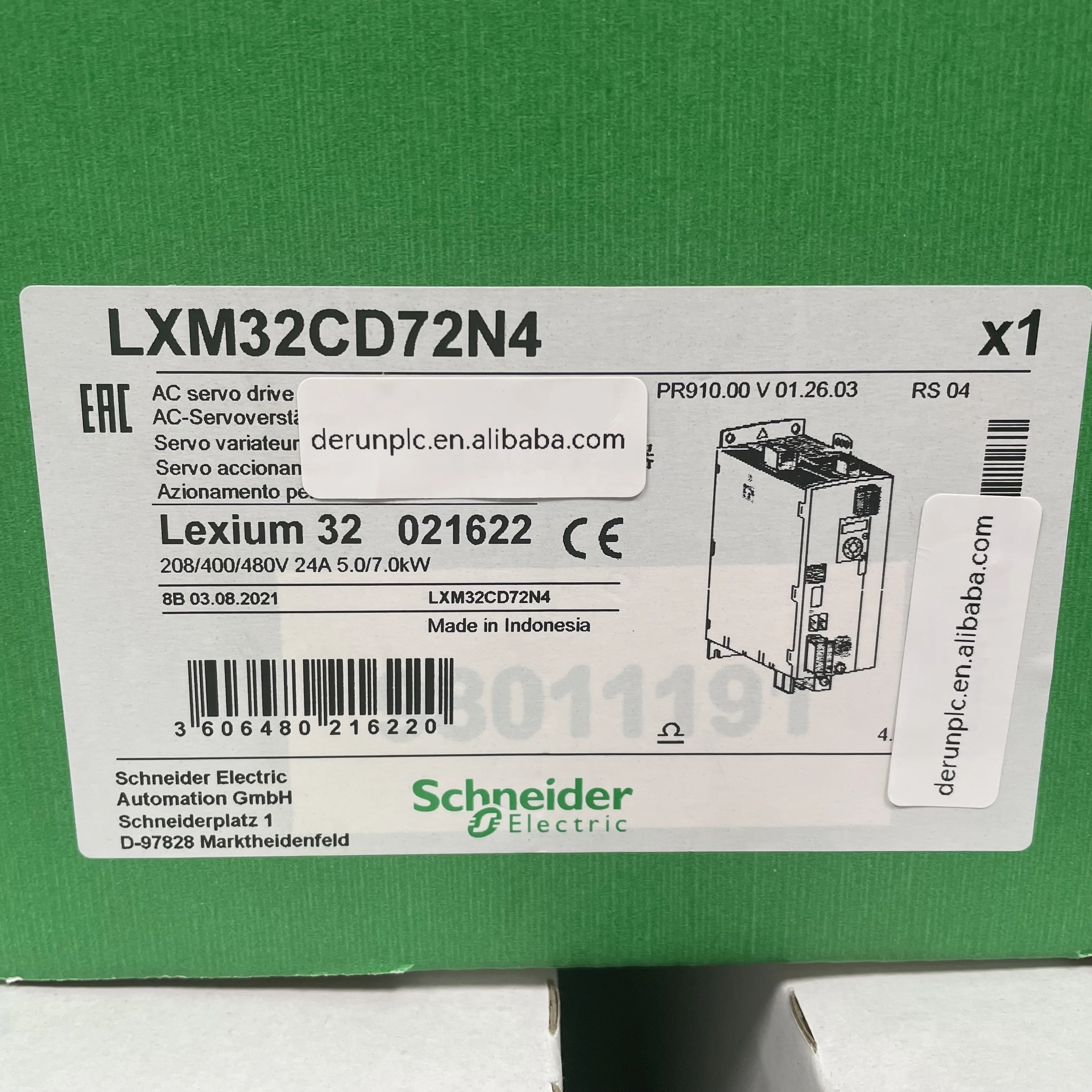 new Servo driver LXM32CD72N4 lxm32cd72n4   PLC Controller  single phase supply voltage 115/230 V  In  Stock