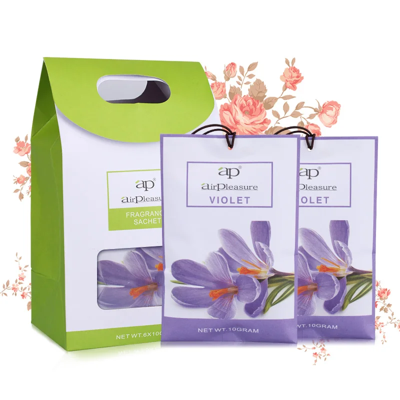 Wholesale Luxury 10g vermiculite Lavender Car home clothing Long Lasting Sachets Bags Air Freshener Fresh Scents Sachets