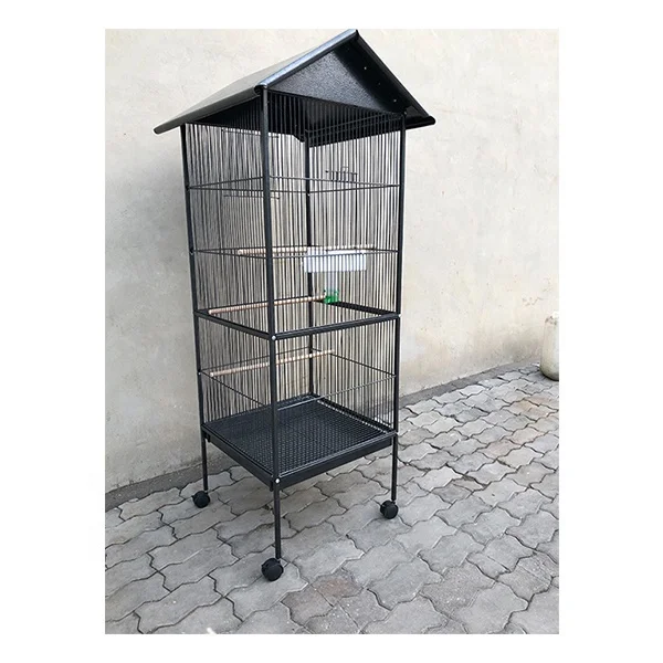 Large wholesale outdoor cheap wrought iron stainless steel Parrot Cage Bird Cage