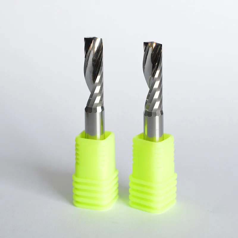 6mm single edge up cutting PVC acrylic woodworking carving tool CNC engraving machine imported tungsten steel milling cutter