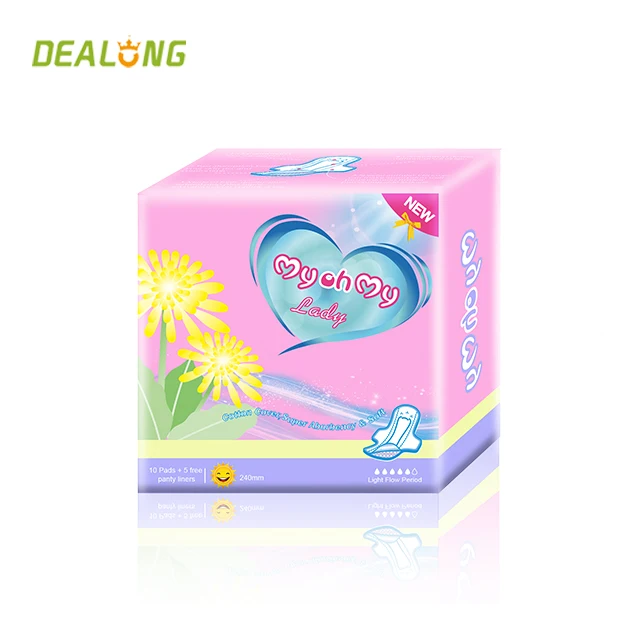 
Free Sample Anion Female Cotton Pad Brands Wholesale Women Sanitary Napkins Manufacturers 
