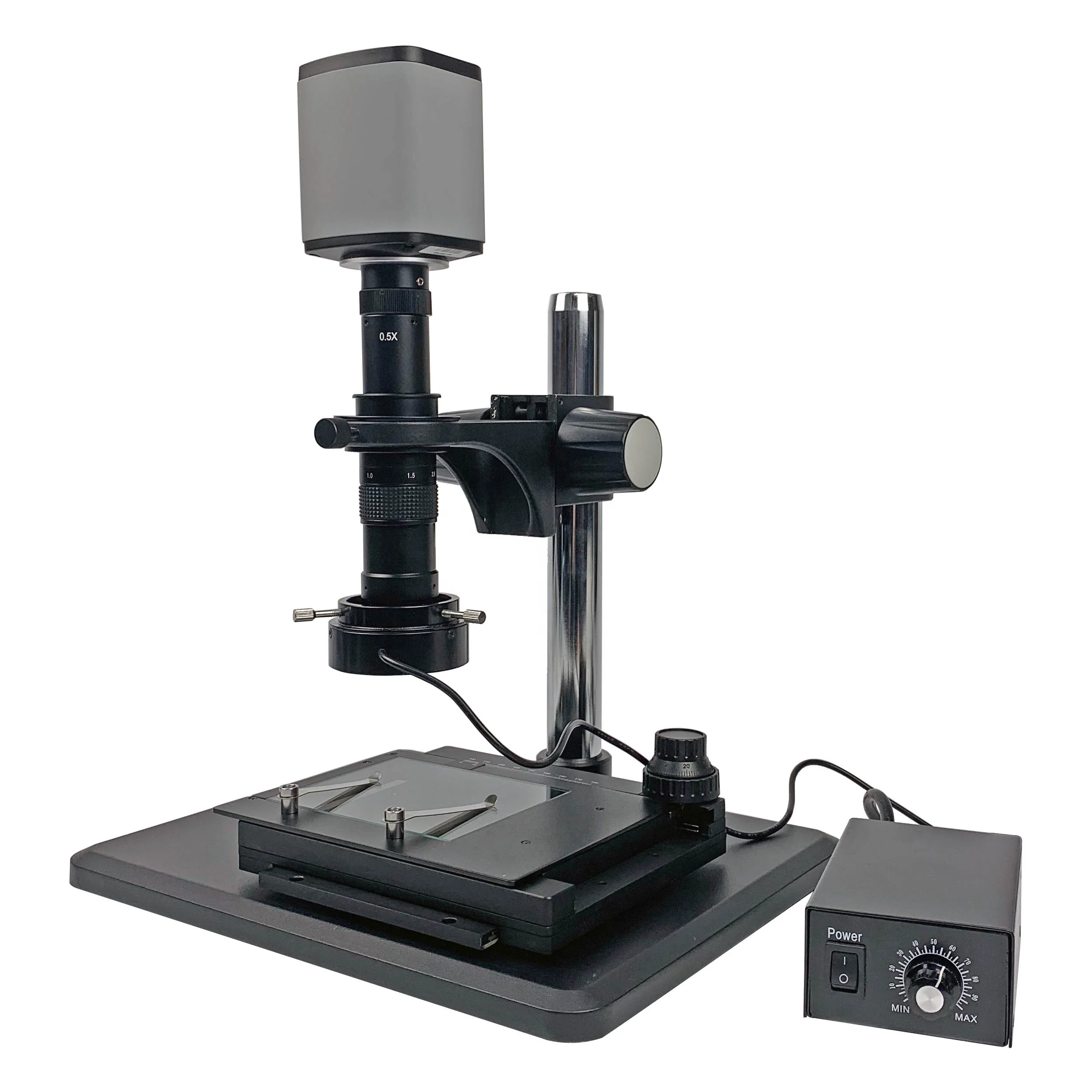 ZMZ45-B3M5 0.7X-4.5X Industrial Inspection Video Zoom Microscope with Illuminator and Camera