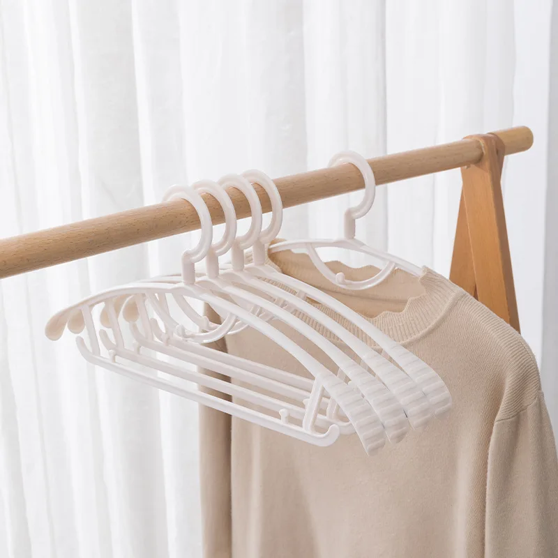 Wide Shoulder Space Saving Stacking Plastic Hangers Folding Hanger Organizer Hangers For Home Hotel