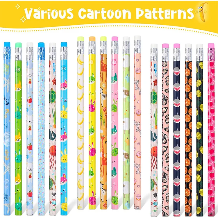 Promotional Purpose Carton Pencils Custom Standard Pencil Set For Children Kids