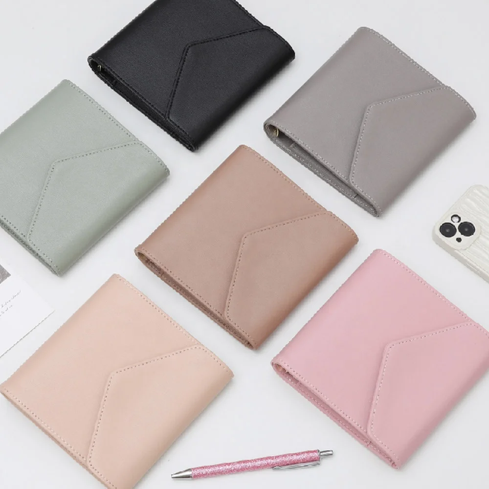 Saffiano Leather A7 6 Ring Budget Binder Cash Wallet as Card Holder / Daily / Weekly / Monthly Planners / Money Binder Organizer