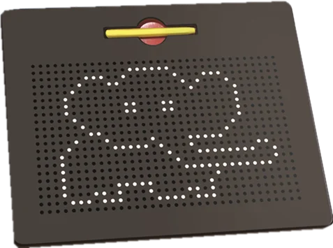 2-in-1 Double Sided Magnetic Drawing Board ABC A-Z Letter, Number, and Freestyle Writing Playboard 12x10 inch magpad