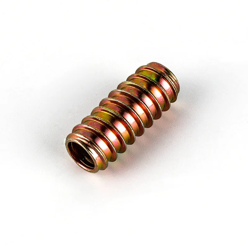 Multi-specification M4M6M8M10 iron nuts internal and external thread insert embedded connectors for furniture sofa cabinet