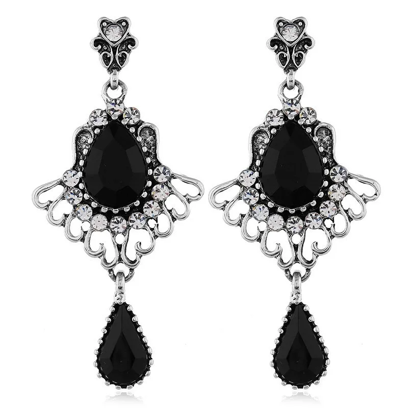 Love Party 1920s vintage art deco earrings Amazing earring girl Long rhinestone earrings Clothing accessory