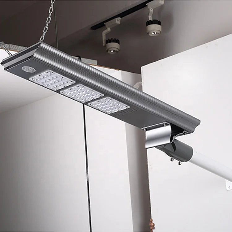 Factory price waterproof IP65 outdoor road garden all in one  integrated 60w monocrystal solar led street light