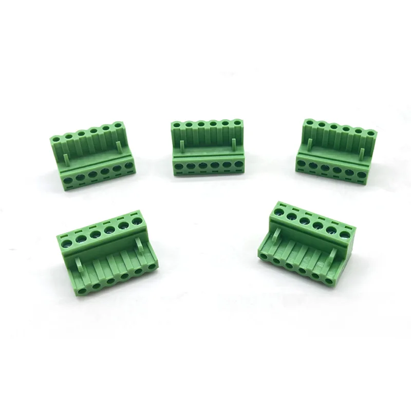 Винтовая Клеммная колодка pcb с шагом 5 08 мм разъемы углом 180 дюйма отверстиями для винтов 300 В/10