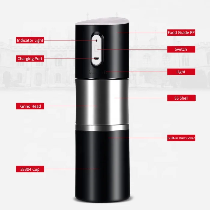 Уличная портативная кофемашина для кемпинга и пешего туризма, с USB-зарядкой