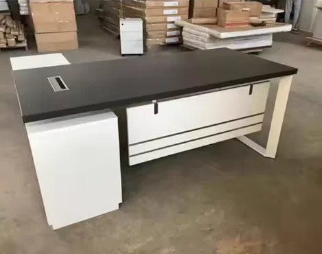 Quality Executive Desk MDF Commercial Office Furniture with Drawer L Shaped Desk Set With Hutch Executive CEO Manager Desk