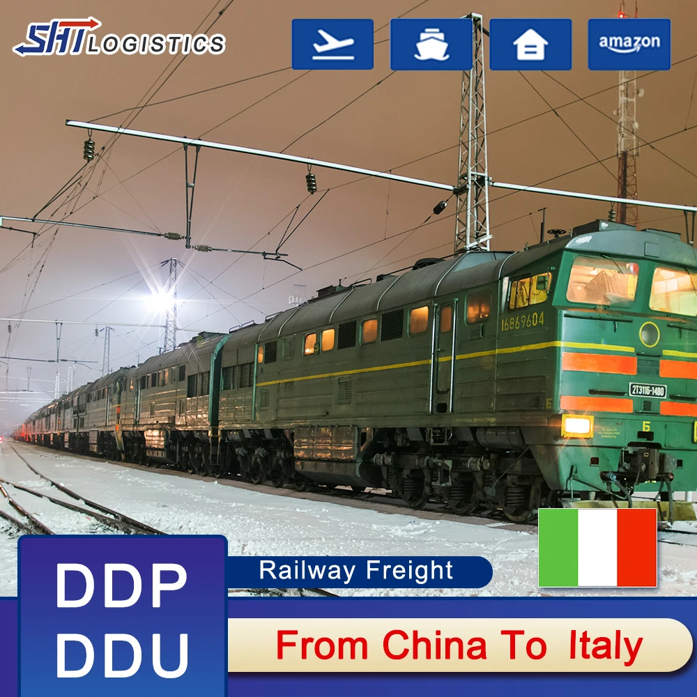 Door to door prices of Amazon warehouses shipped by rail from China to Germany