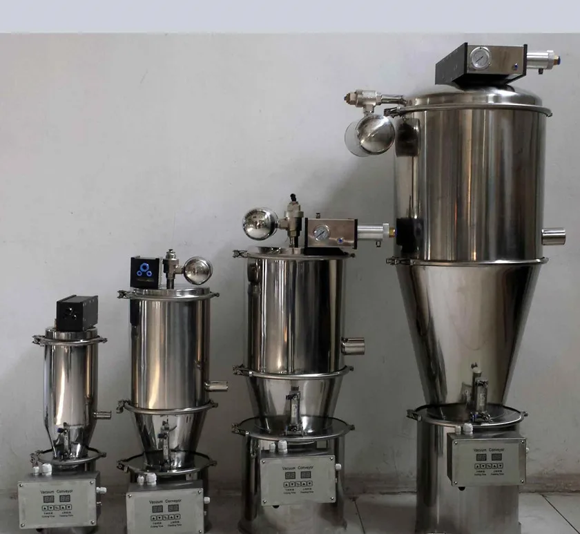 vacuum powder transfer feeder for food industry