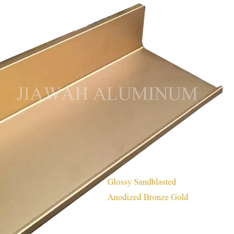 Minimalist Wall Mounted LED Light Display Shelf Floating Aluminum Display Shelf L Shape For Living Room , Kitchen , Study Room