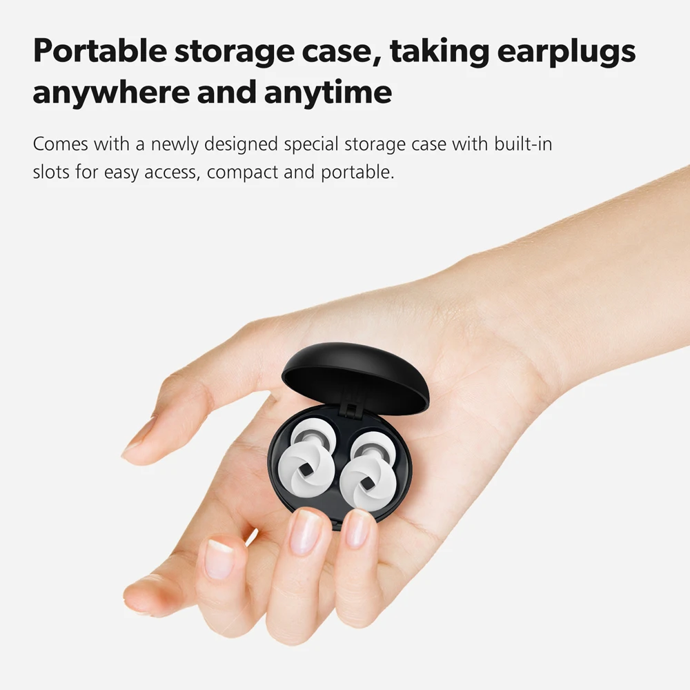 Earplugs Sleep Noise Cancel Reusable Soundproof Shooting Ear Protection Silicone Sleeping Ear Plugs
