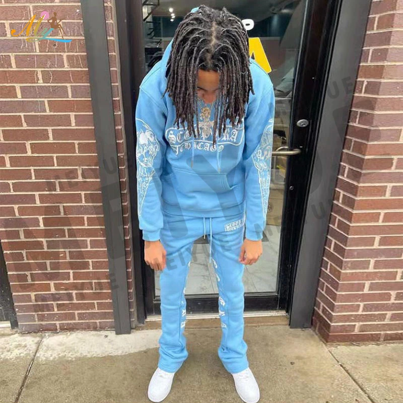 Тренировочные спортивные костюмы для бега с вышивкой для мужчин, облегающие 100% хлопковые брюки-карго, спортивные штаны и толстовка с капюшоном