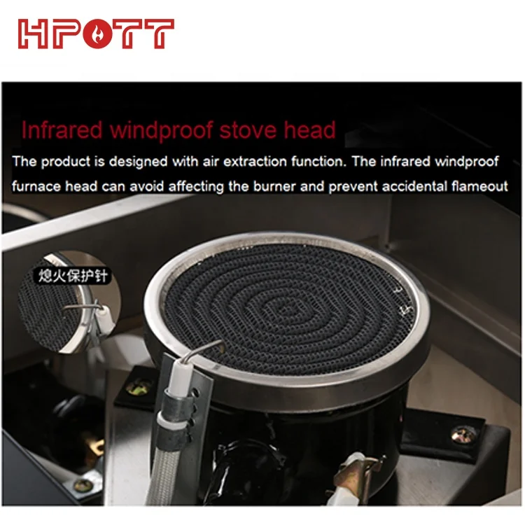 Custom Propane LNG LPG Catering Smokeless Indoor Korean BBQ Grill Gas Hot Pot Table For Restaurant