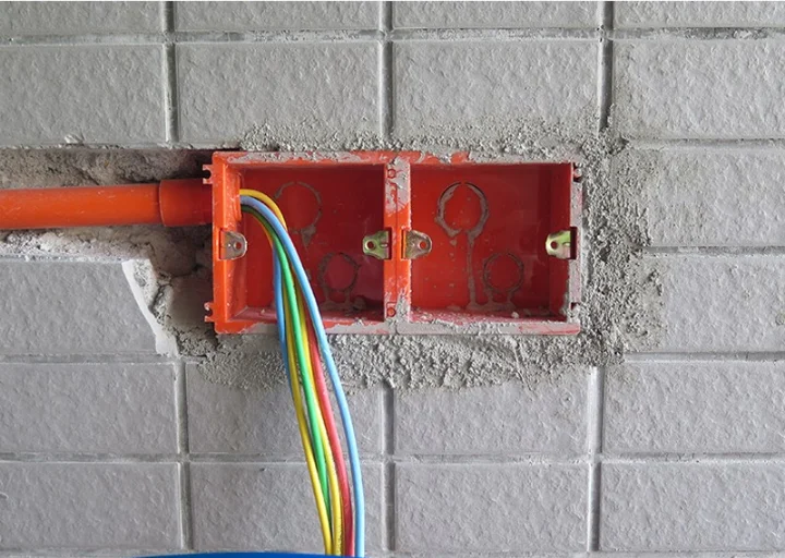  86*86*45 мм Белый pvc электрическая распределительная коробка для