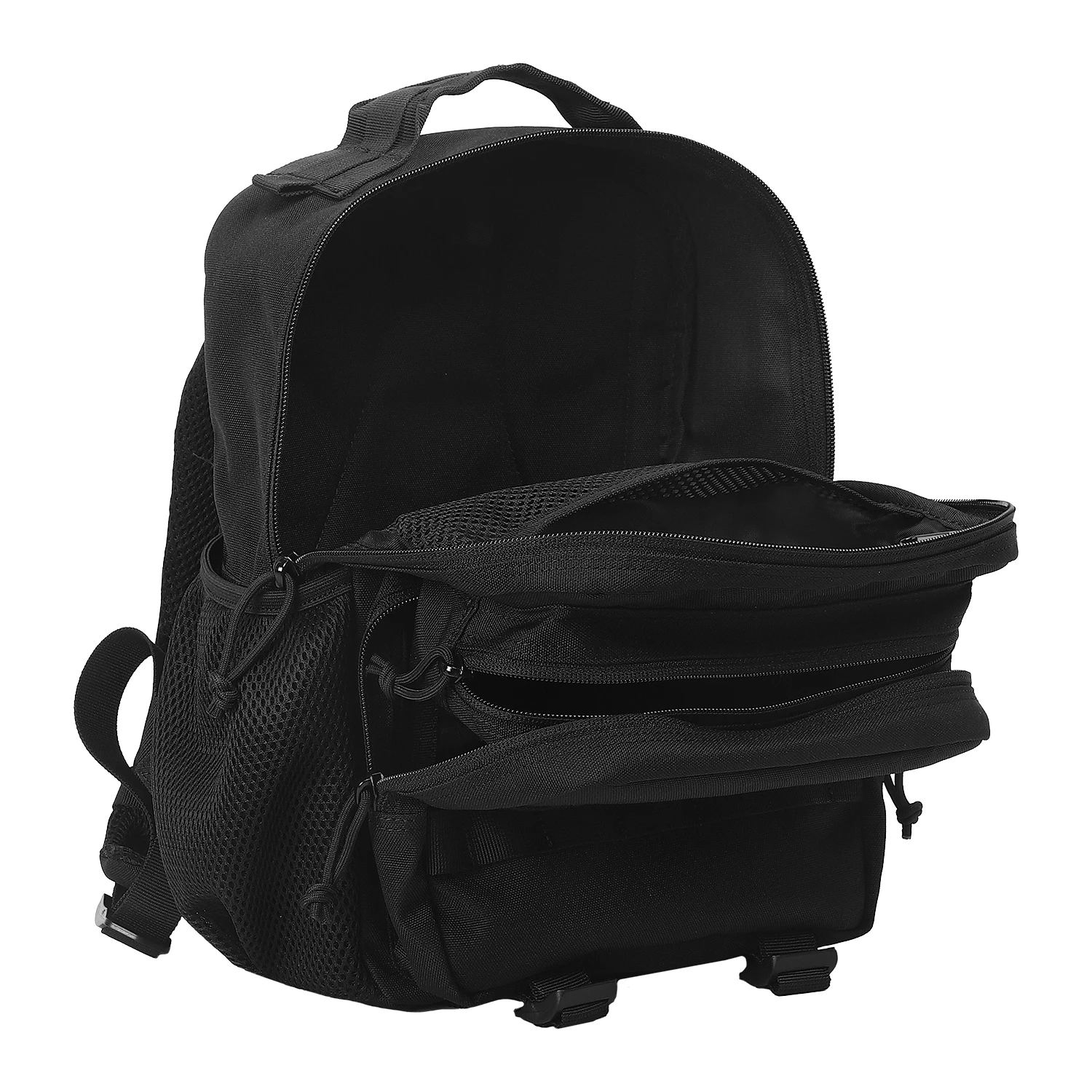 Wholesale backpacks travel waterproof 2 pockets bag black 15l ykk zipper tactical backpacks