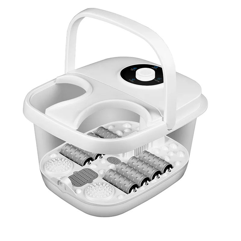 JOY Hot selling heated foot bath tub for home use, portable constant temperature massage foot bath tub