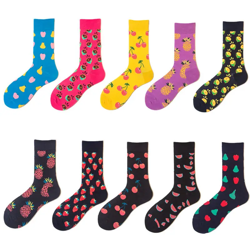 New Fashion Art And Famous Oil Painting Series Male Socks Personality Funny Happy Socks Men Supplie