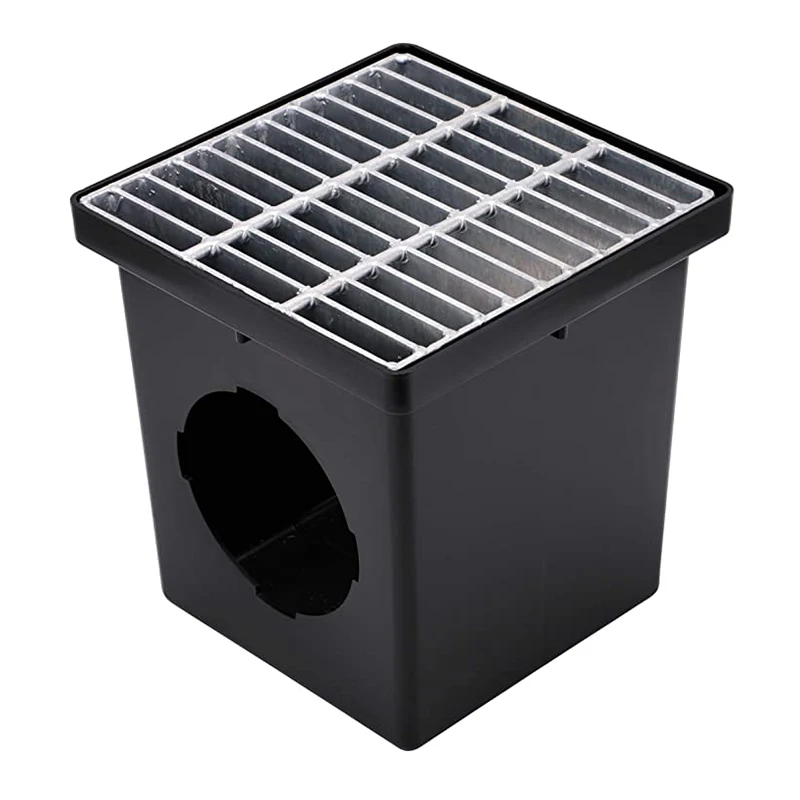 Квадратная решетка для слива раковины NDS 1215 12 дюймов оцинкованная стальная