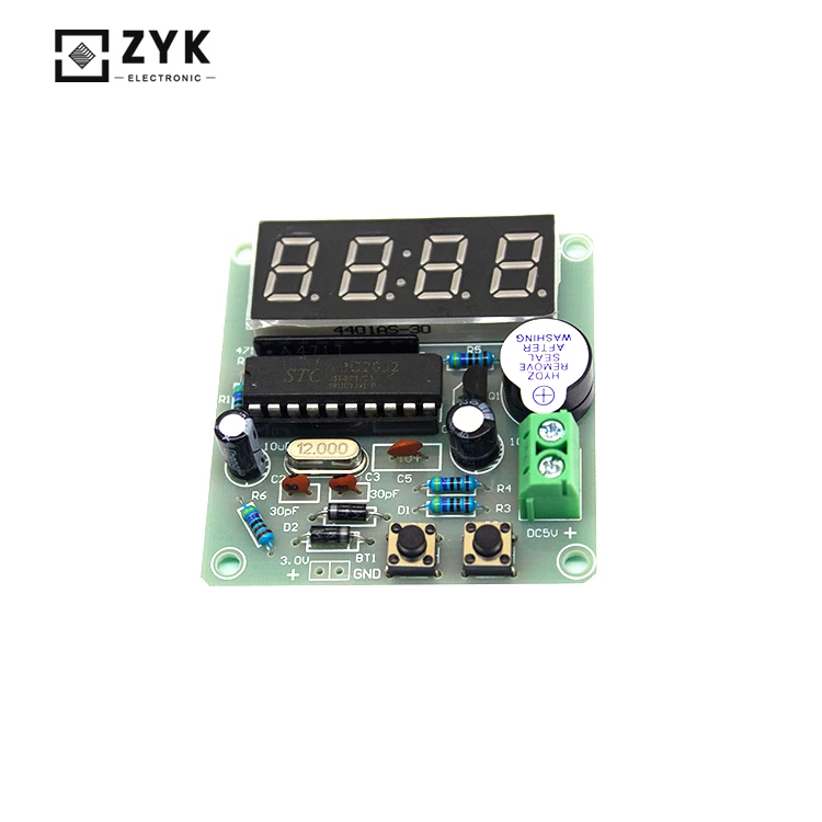 Hot Selling Electronic Craft DIY Kit Accurate Clock Electronic Project 4 Bits Clock LED Display Electronics