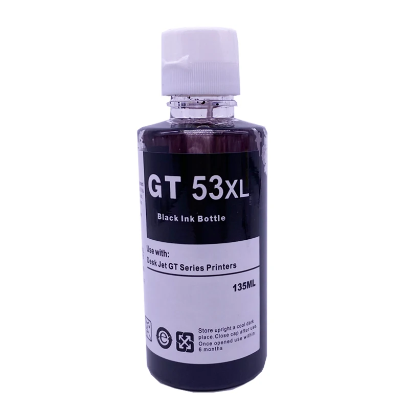 New 135ml GT53 70ml GT52 Refill Dye Ink Compatible For HP GT5810 GT5820 GT5822 GT 5810 5820 5822 Inkjet Printer Ink