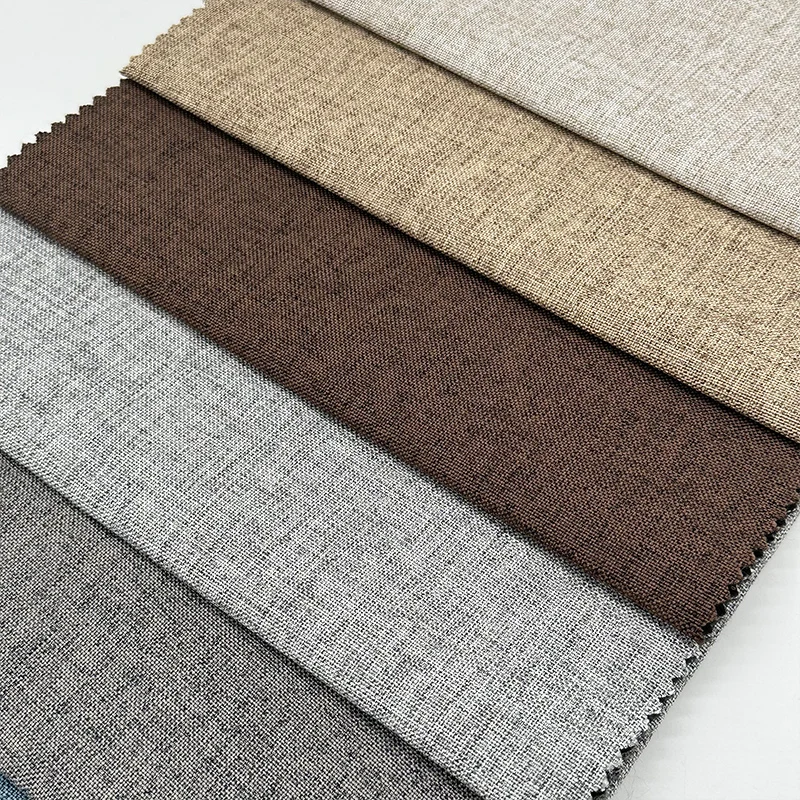 Wejoy легкий 240gsm 100% полиэстер льняная ткань для домашнего текстиля декоративная