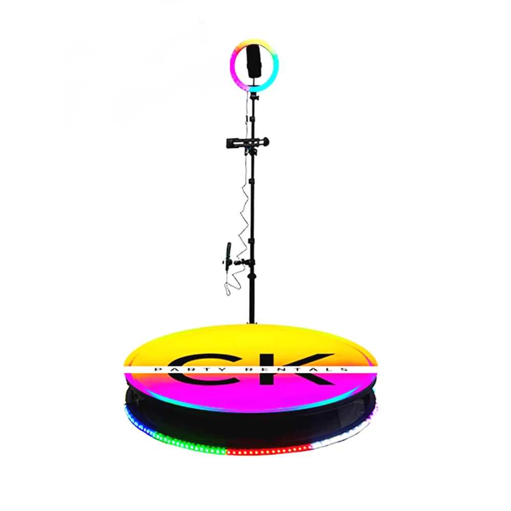 360 фотобудка 100 см Rgb градусов Светодиодное освещение приложение для Iphone