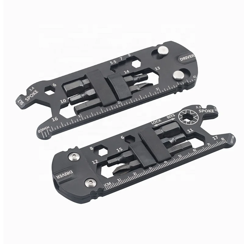 Hot Selling Durable Bike Repair Multitool  Edc Bicycle Repair Tool Wrench Hex Spoke Cycling Screwdrivers