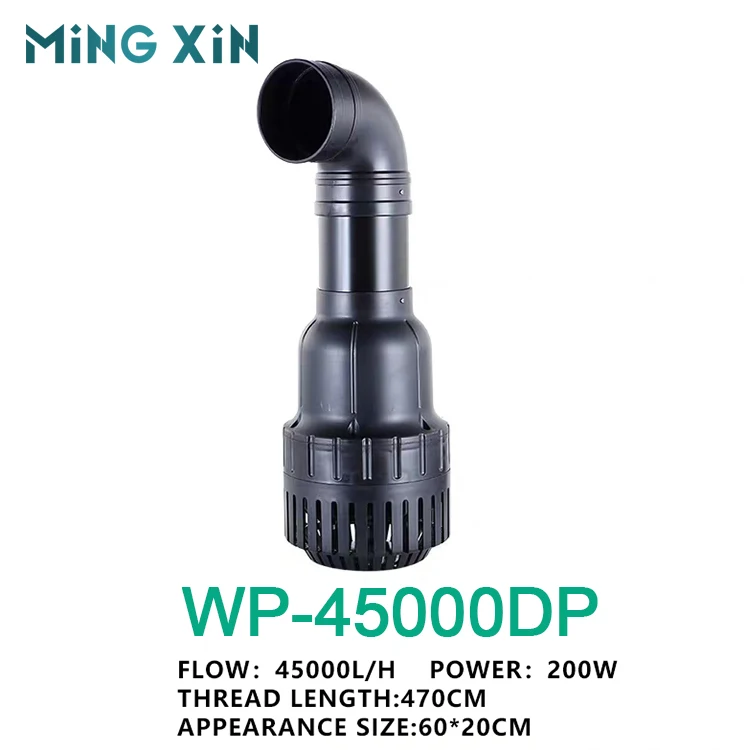 Small large flow silent submersible circulating pump for fish pond 40w50w100w150w200w300w