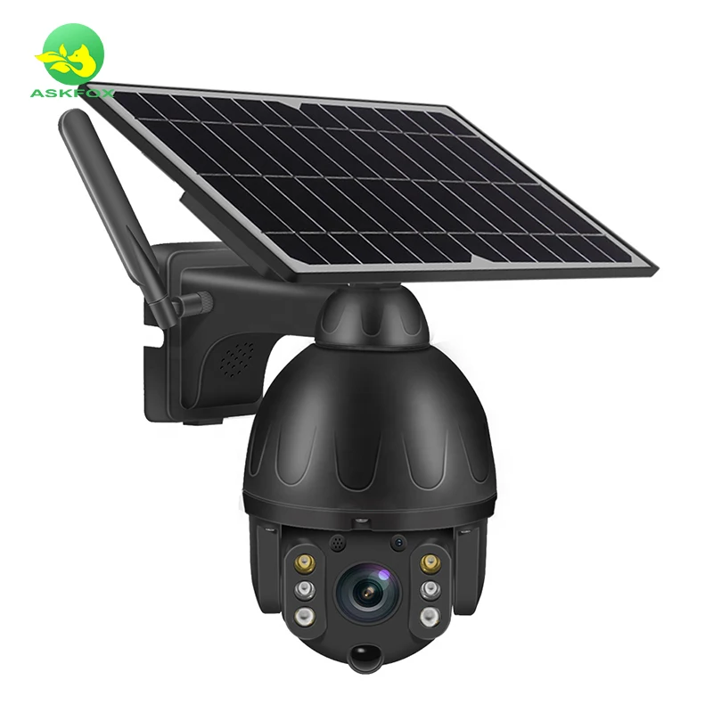 2023 Free energy Wifi 4G Outdoor CCTV Camera Speed Dome IP Solar Panel PTZ Camera HD 1080P PIR Battery Security Solar Camera