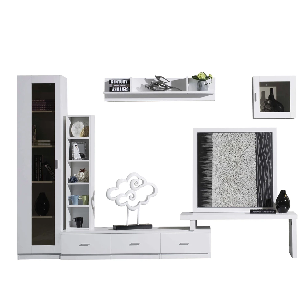 
Sale living room furniture modern simple style design wood TV stand drawers white TV stand sets. 