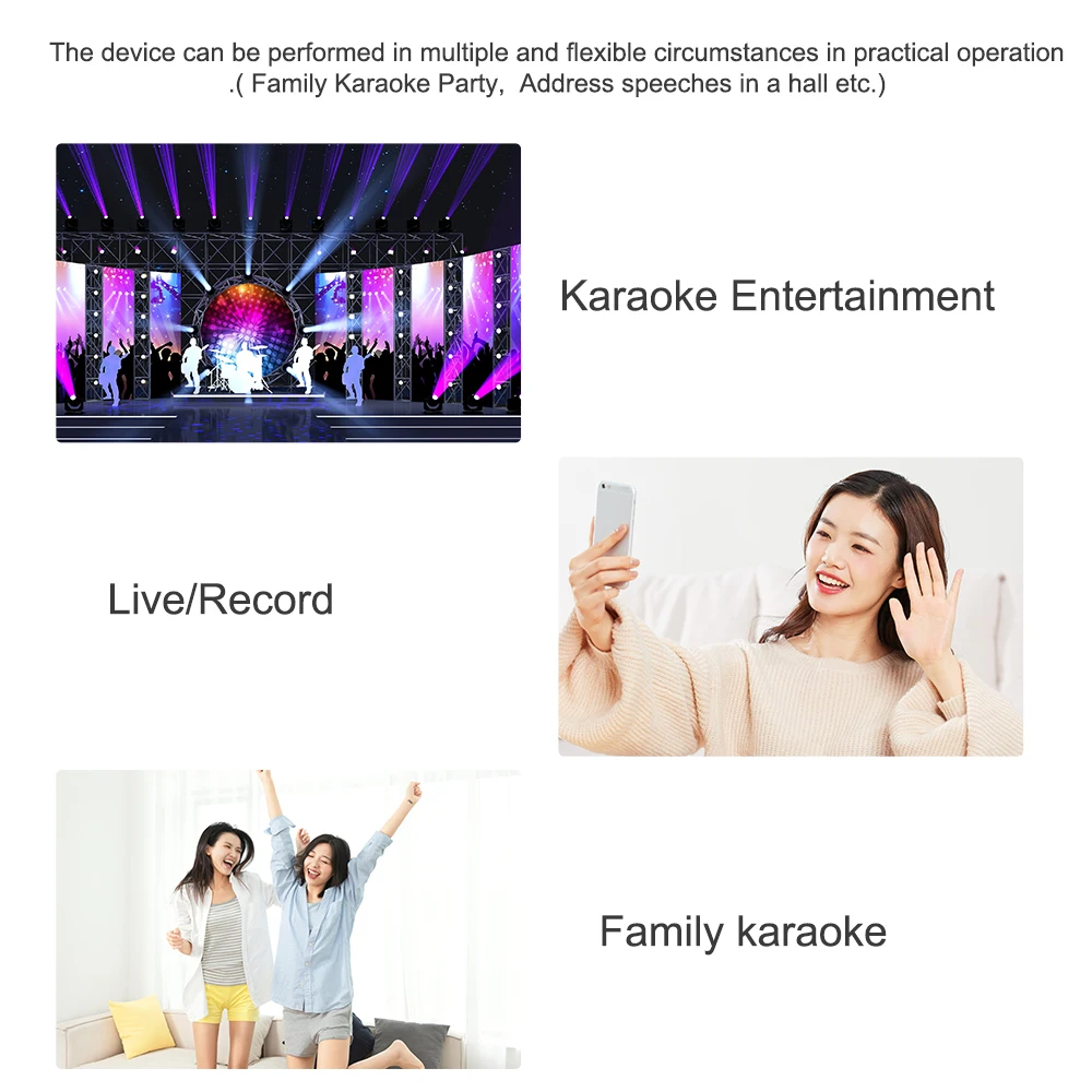 2021 Wholesale Price Portable usb and Wireless BT Karaoke Microphone DS878