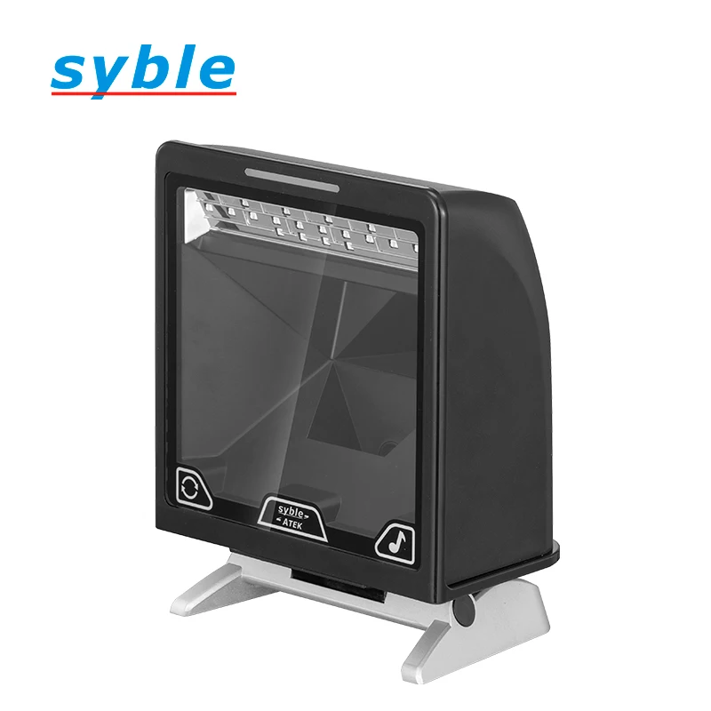 AK-9808 High Speed Wired Platform Handsfree Plug and Play Desktop 2D Barcode Scanner For Retail Store