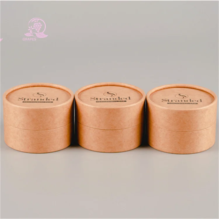 custom eco friendly biodegradable cardboard paper tube containers body butter paper cosmetic jars