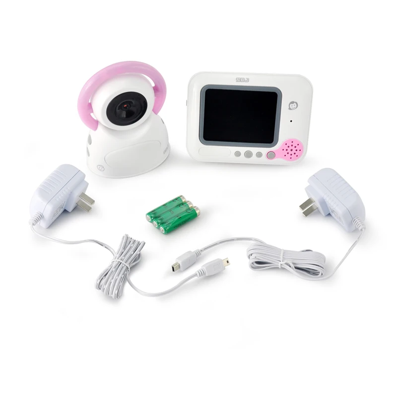 digital wireless baby monitor two-way intercom temperature display lullaby power saving baby camera phone