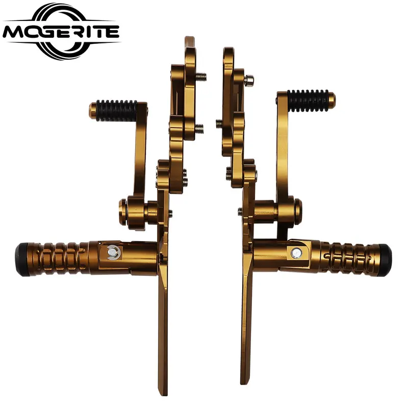 CNC Алюминиевый задний комплект мотоцикла, регулируемая подставка для ног, подставка для ног мотоцикла для Kawasaki/YAMAHA/SUZUKI/HONDA