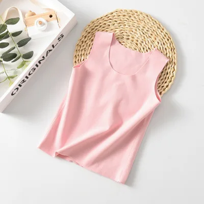 
High Quality 3-18 Years Children Vest Underwear Baby Unisex Seamless Dralon Kids Thermal Tank Top 
